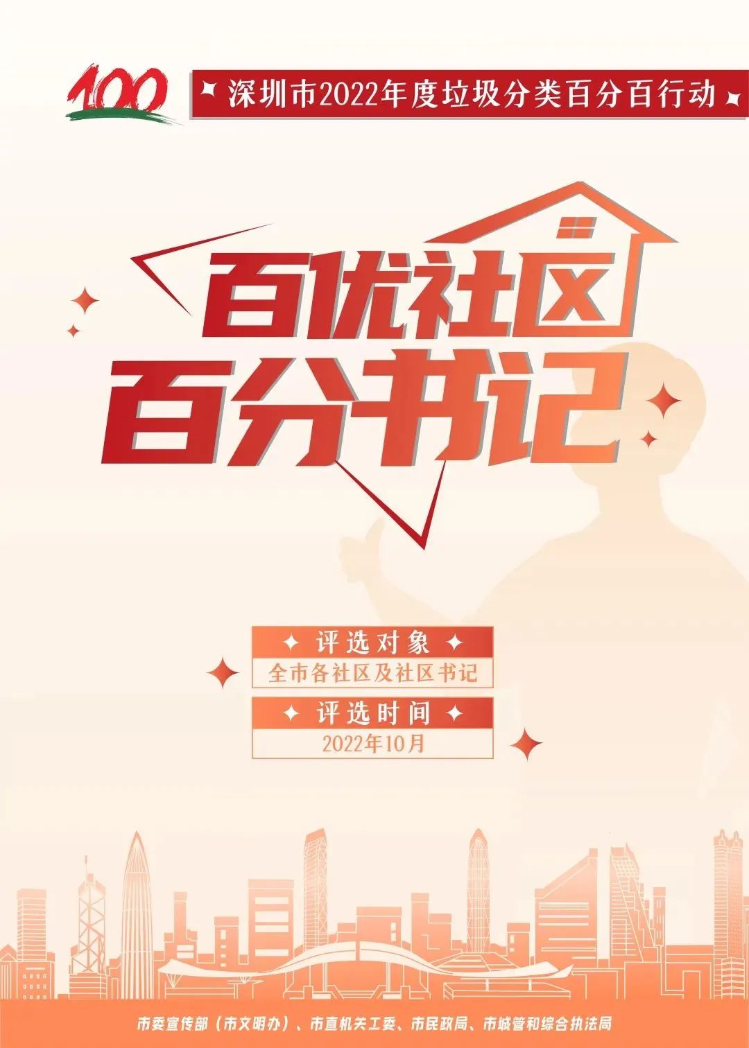 以“百分标准”评选“百优社区、百分书记”.